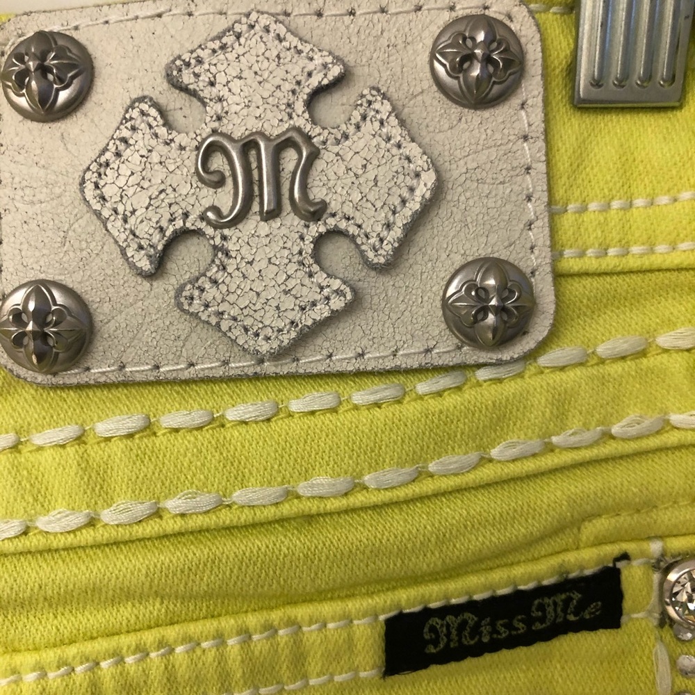 Miss me lemon yellow jeans - Picture 2 of 8